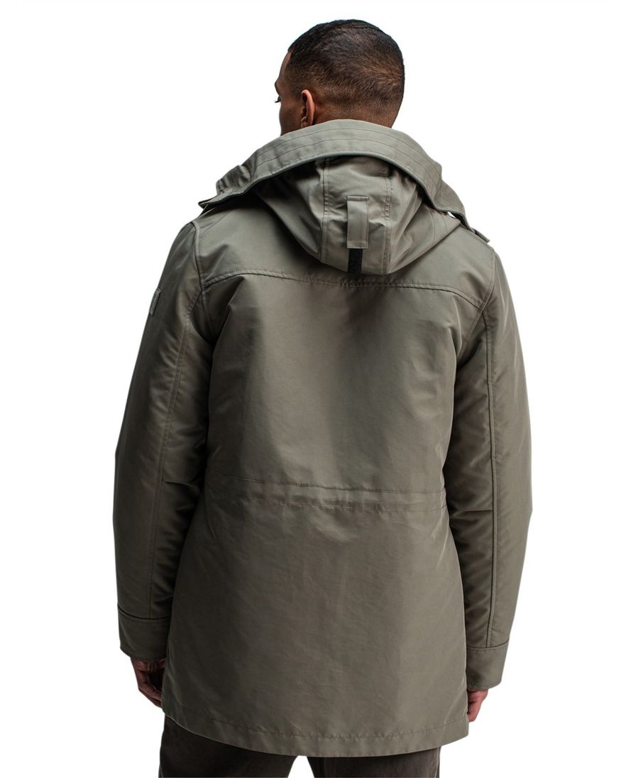 Butcher of Blue winterjas groen met capuchon