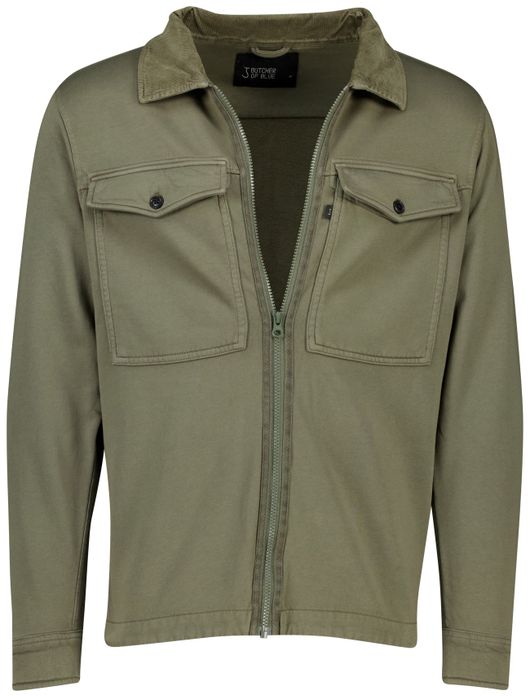 Butcher of Blue perry zip overshirt groen