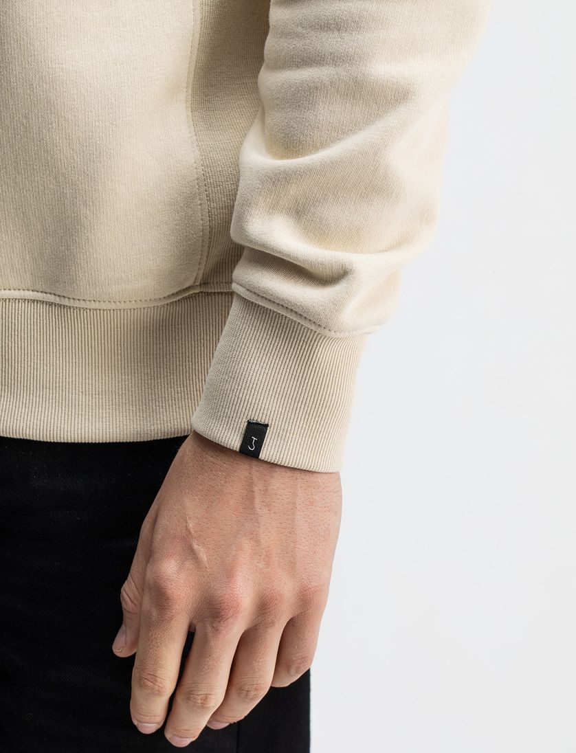 Butcher of Blue creme sweater effen katoen