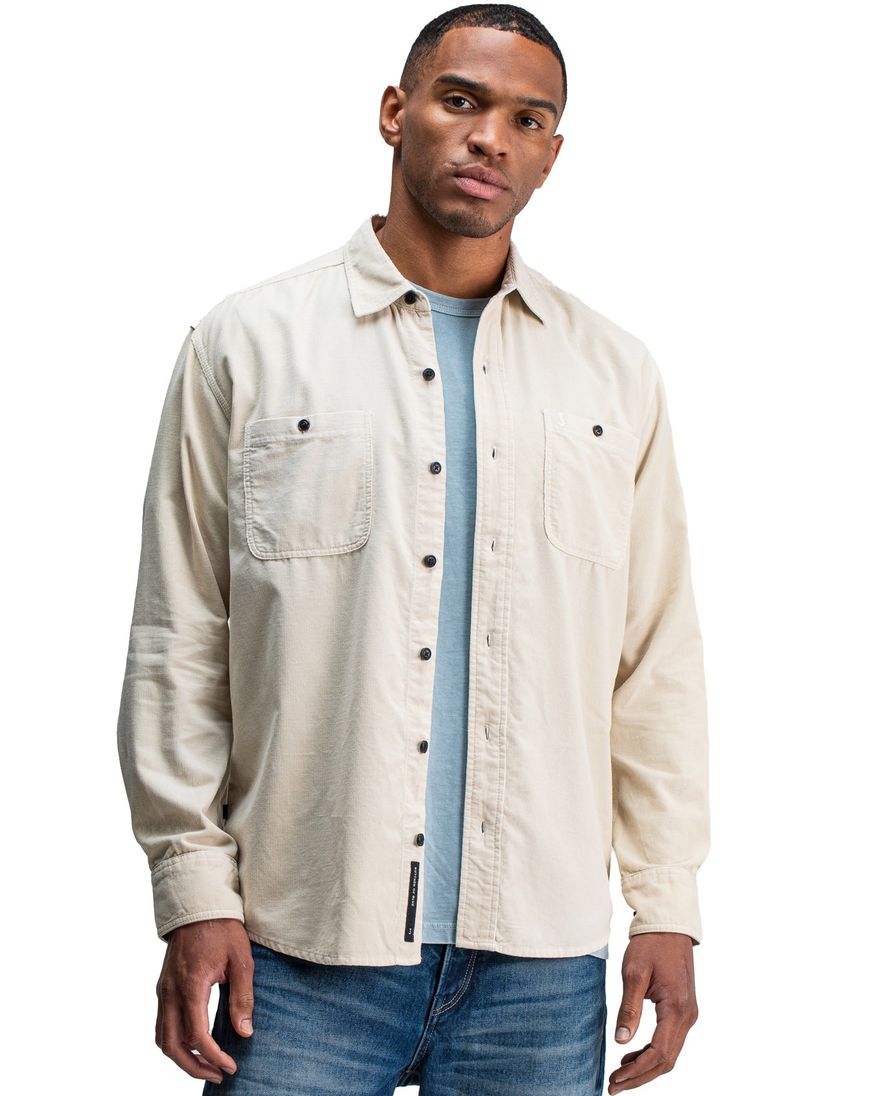 Butcher of Blue overshirt beige katoen