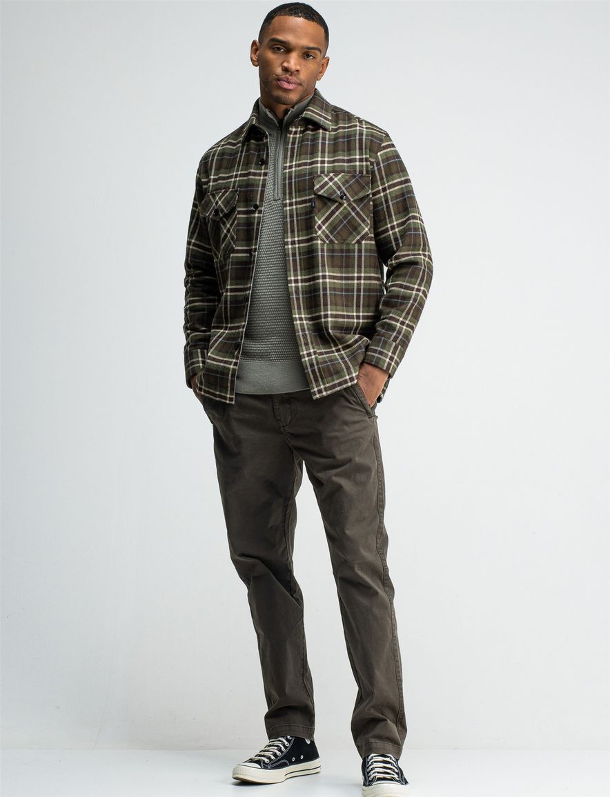 Butcher of Blue overshirt forest green