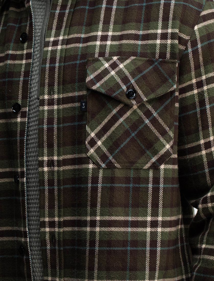 Butcher of Blue overshirt print forest green