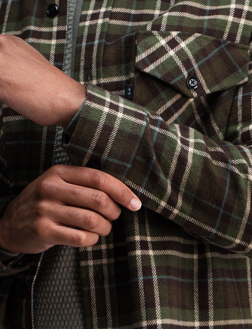 Butcher of Blue overshirt print forest green