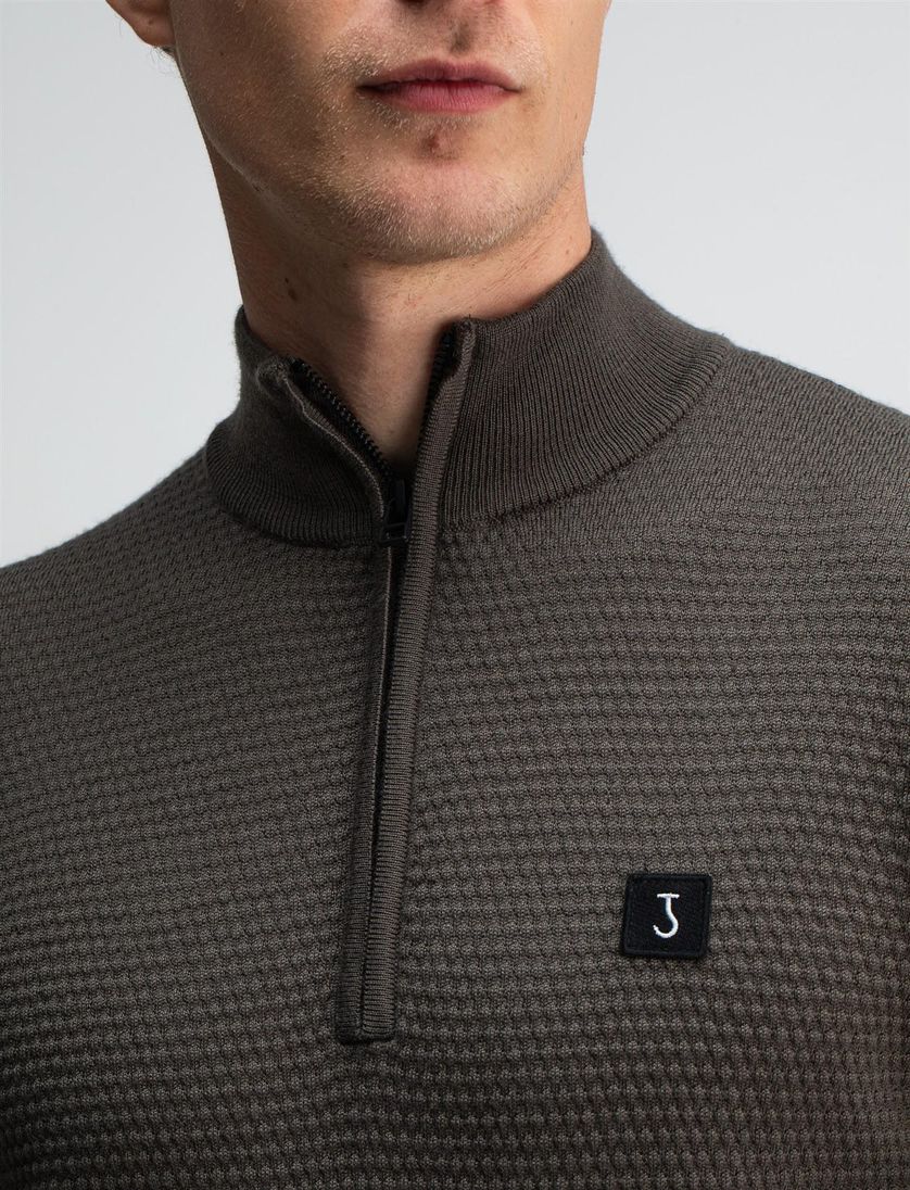 Butcher of Blue half zip trui mokka