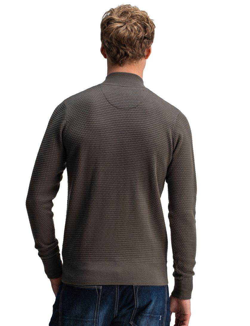 Butcher of Blue half zip trui mokka