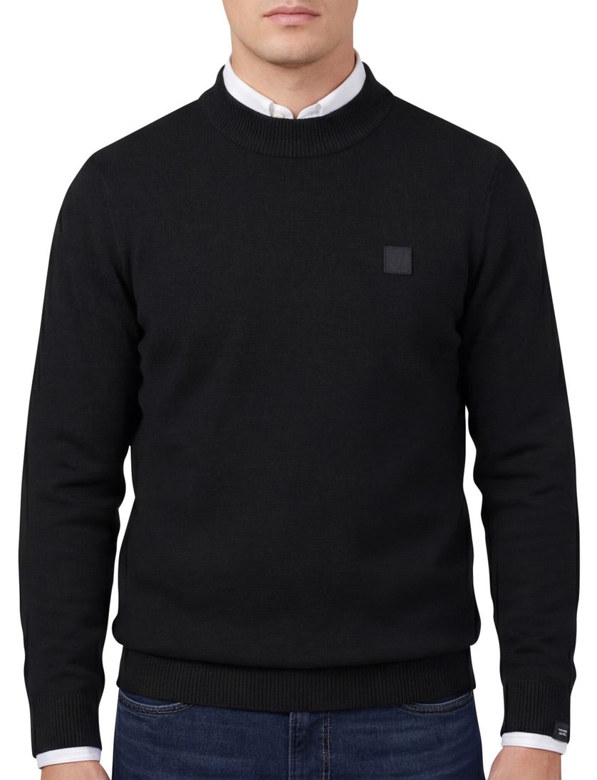 Butcher of Blue trui zwart effen