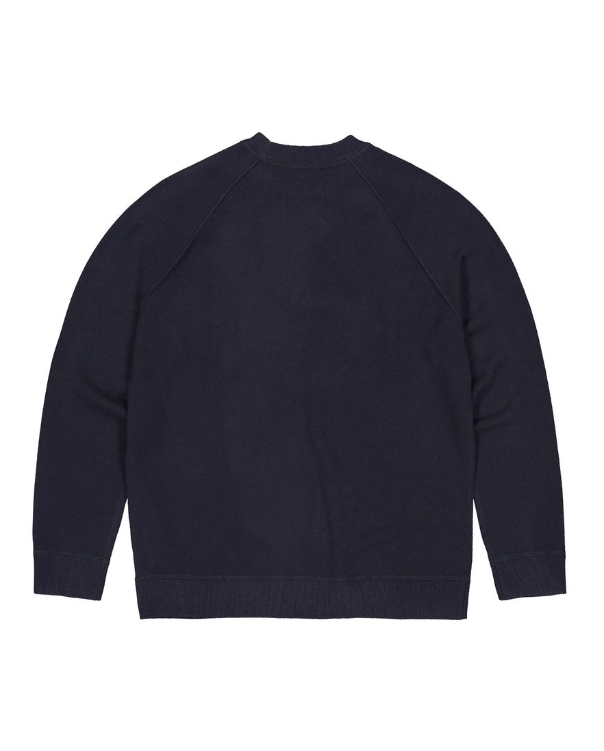 Butcher of Blue sweater donkerblauw ronde hals