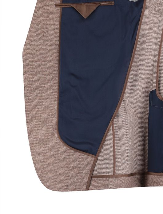 Roy Robson colbert bruin effen normale fit