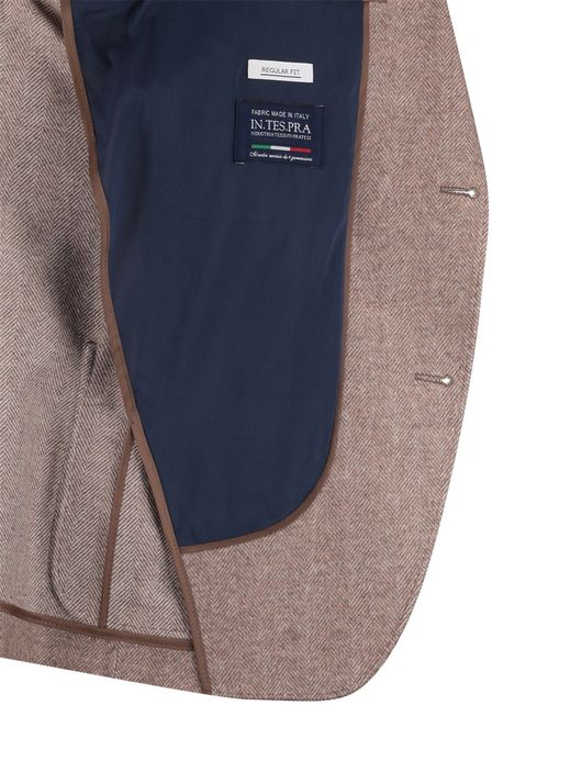 Roy Robson colbert bruin effen normale fit