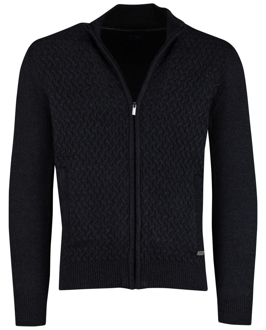 Navy Baileys vest gebreid