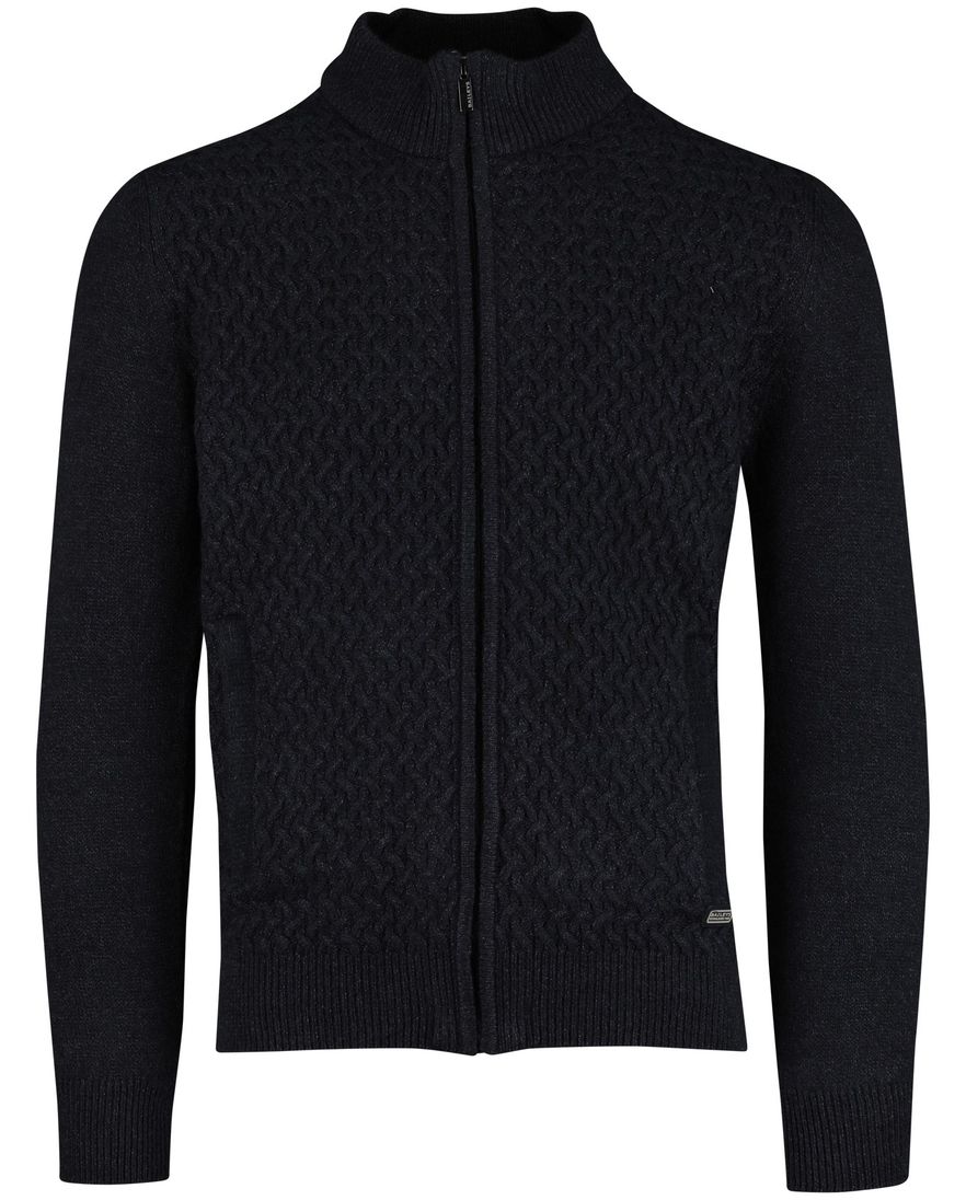 Navy Baileys vest gebreid