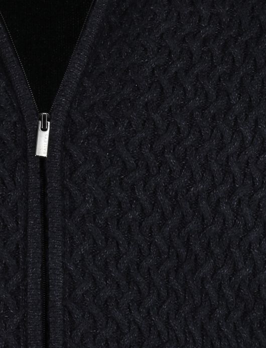 Navy Baileys vest gebreid