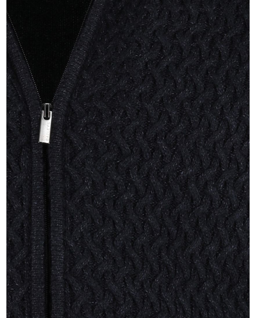 Navy Baileys vest gebreid