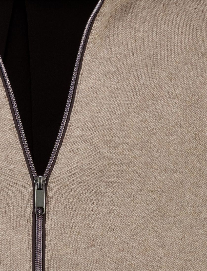 Baileys vest katoen licht gevoerd taupe