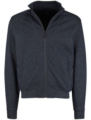 Baileys Baileys katoenen vest navy normale fit effen