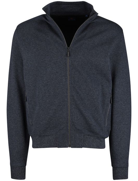 Baileys vest katoen navy effen normale fit