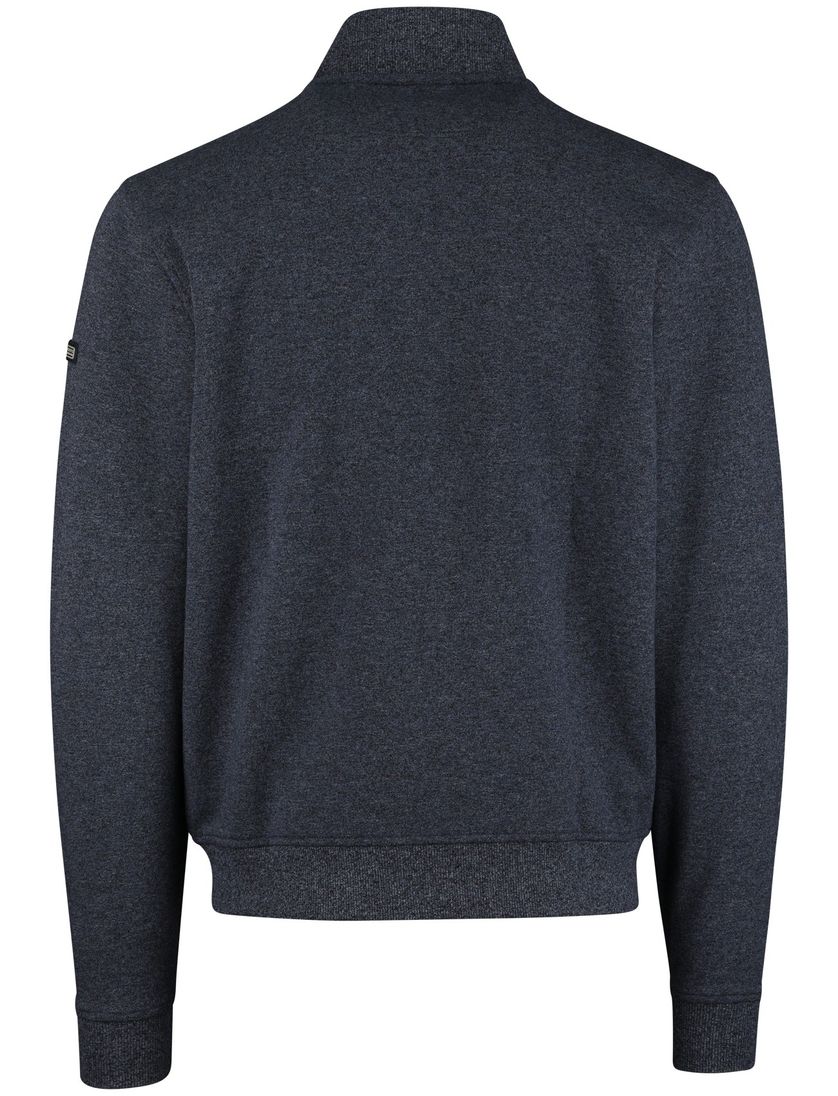 Baileys katoenen vest navy normale fit effen