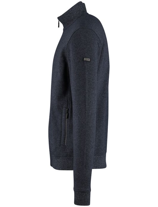 Baileys vest katoen navy effen normale fit