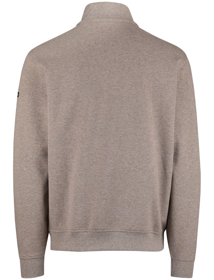 Baileys half zip beige normale fit gemêleerd