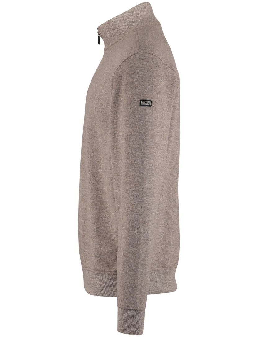 Baileys half zip beige normale fit gemêleerd