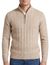Baileys trui beige half zip gemeleerd