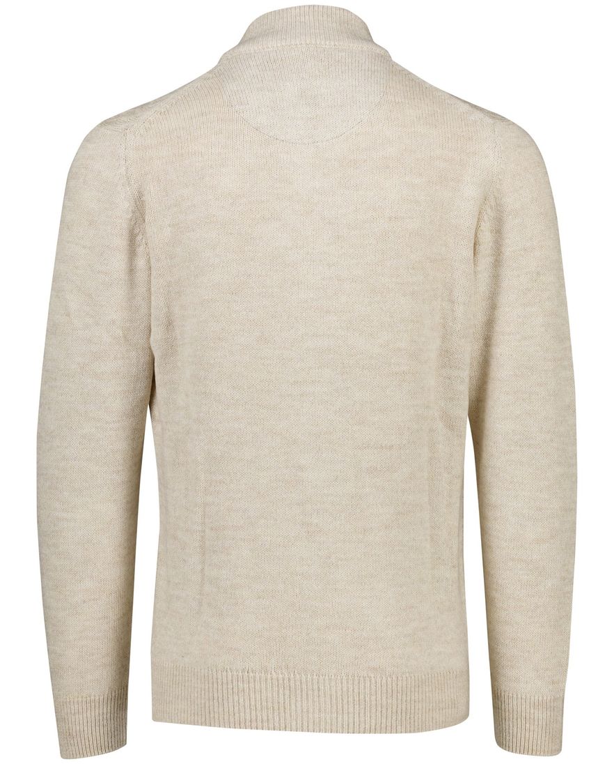 Baileys katoenen vest kabelpatroon rits beige