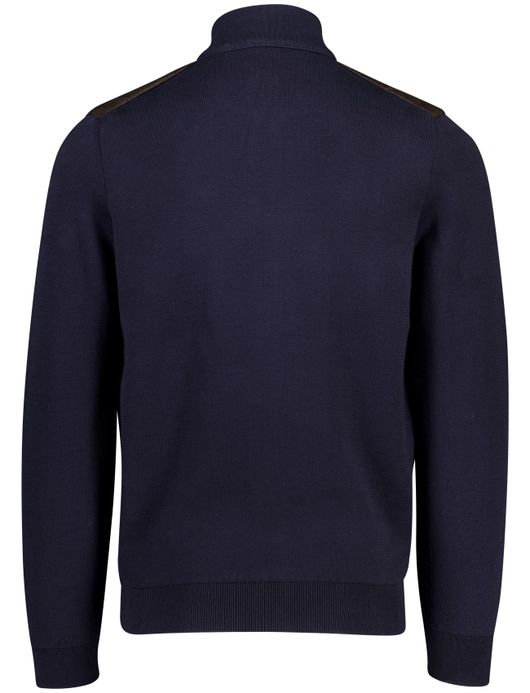 Baileys vest donkerblauw met bruin padded voorzijde