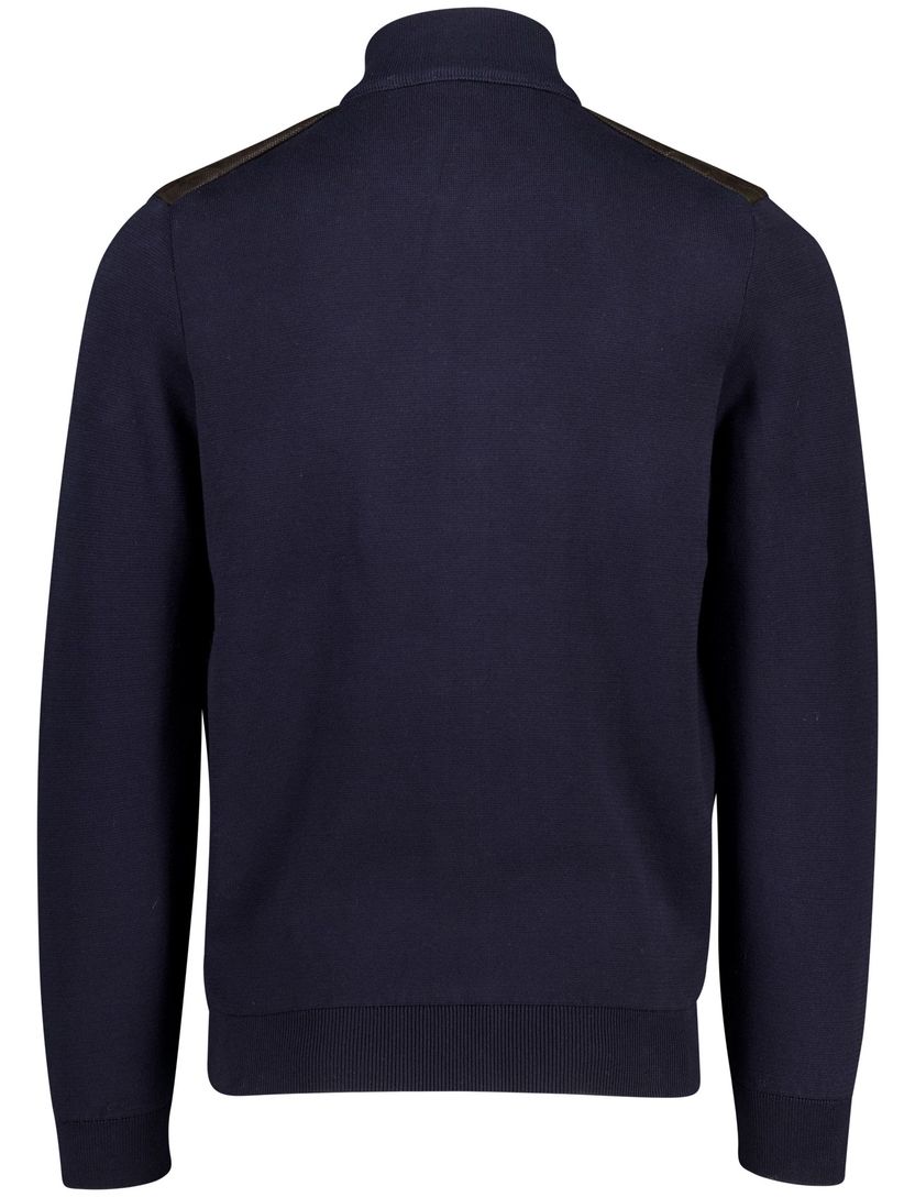 donkerblauw Baileys vest met bruin padded voorzijde