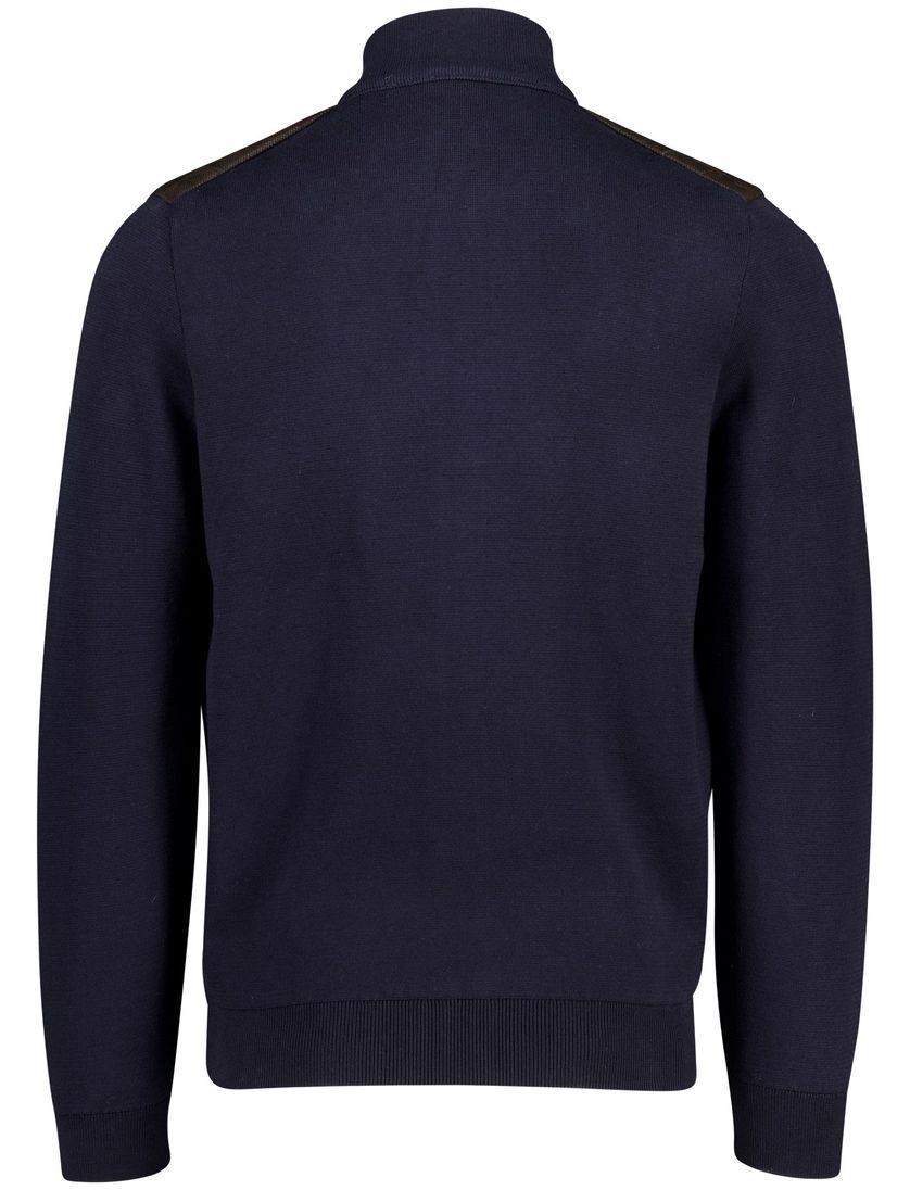 donkerblauw Baileys vest met bruin padded voorzijde