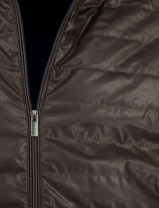 Baileys vest donkerblauw met bruin padded voorzijde