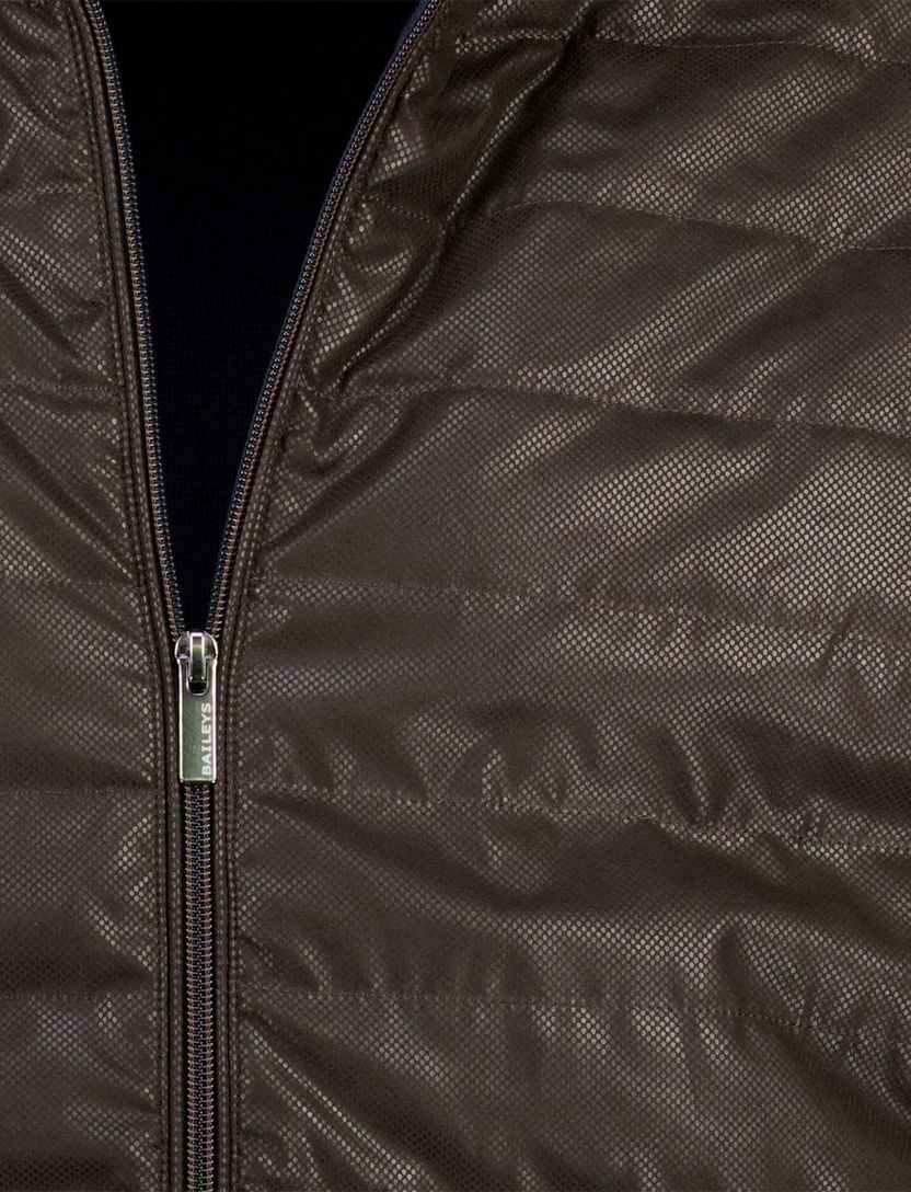 donkerblauw Baileys vest met bruin padded voorzijde