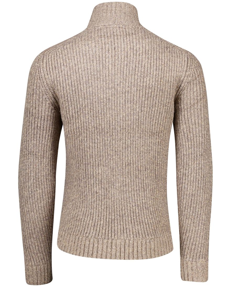 Baileys vest effen bruin normale fit gebreid