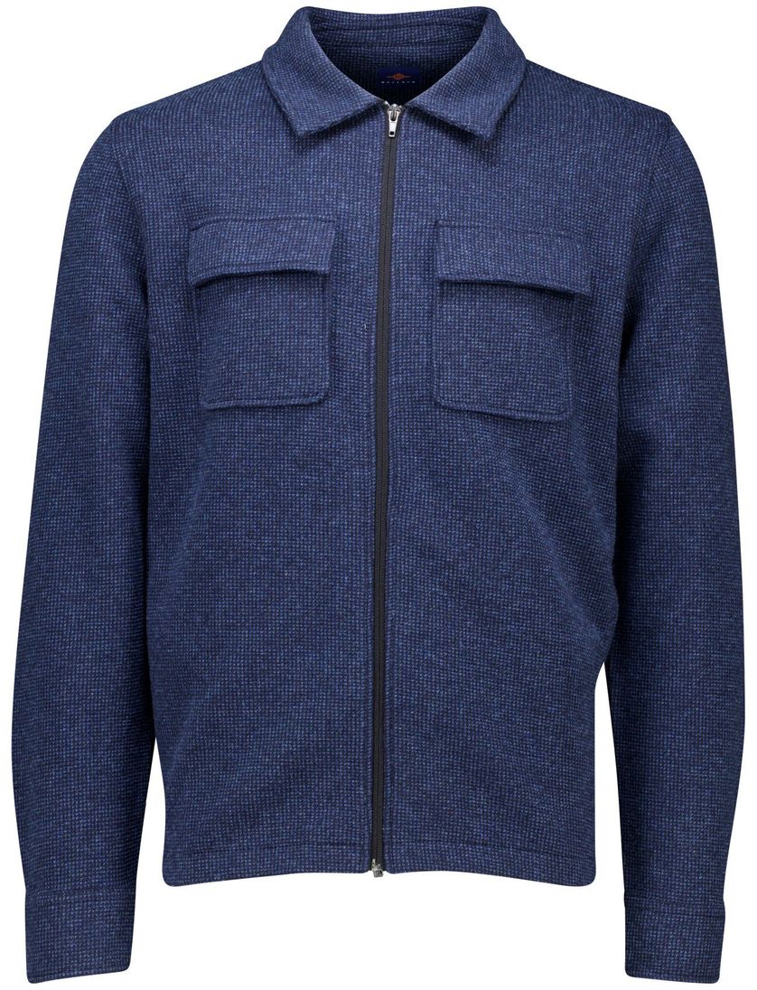 Overshirt Baileys donkerblauw dubbele borstzak