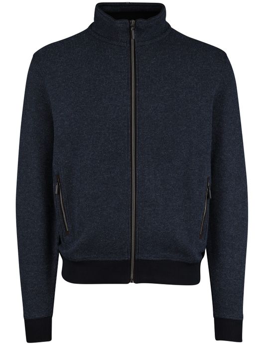 Baileys vest navy normale fit katoen