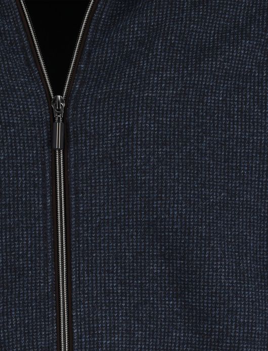 Baileys vest navy normale fit katoen