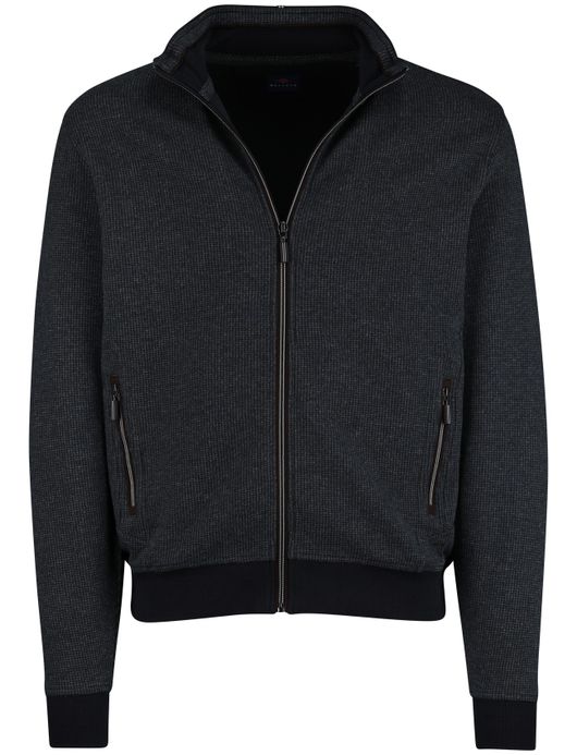 Baileys vest effen navy normale fit