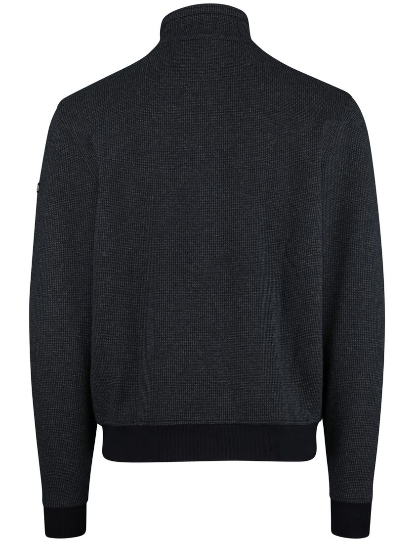 Baileys navy effen vest katoen normale fit