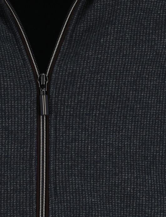 Baileys vest effen navy normale fit