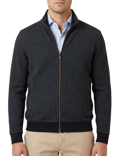 Baileys Baileys vest donkerblauw patroon