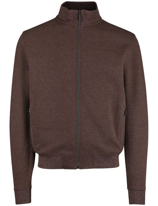 Baileys vest bruin effen normale fit katoen