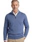 sweater Baileys blauw effen katoen normale fit