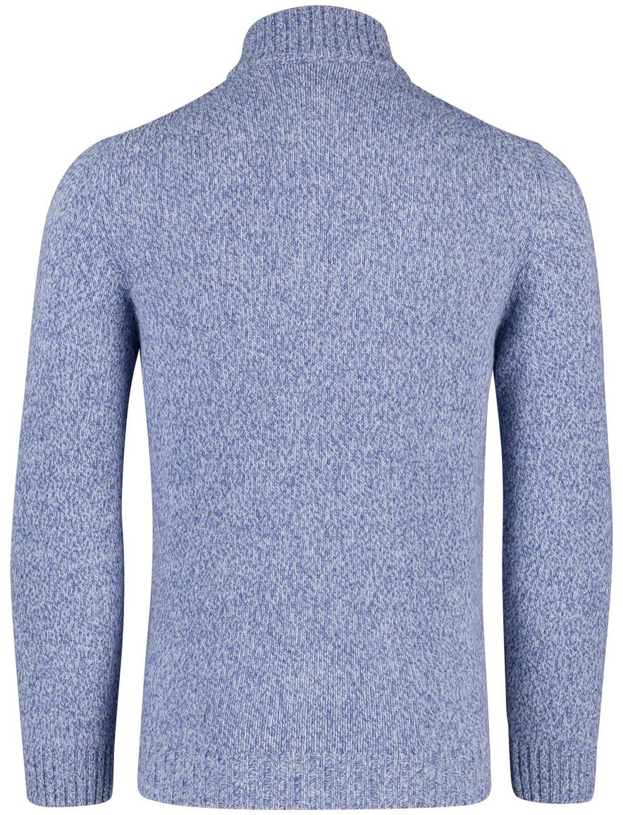 Baileys half zip trui blauw gebreid