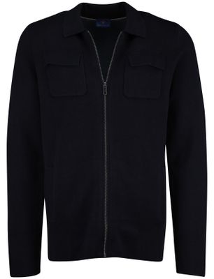 Baileys Baileys vest normale fit katoen effen donkerblauw