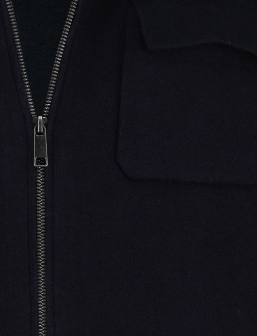 Baileys vest extra lang normale fit katoen donkerblauw