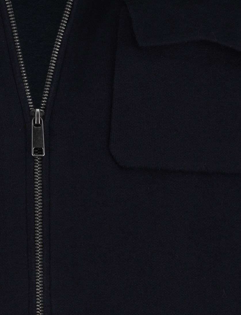 Baileys vest normale fit katoen effen donkerblauw