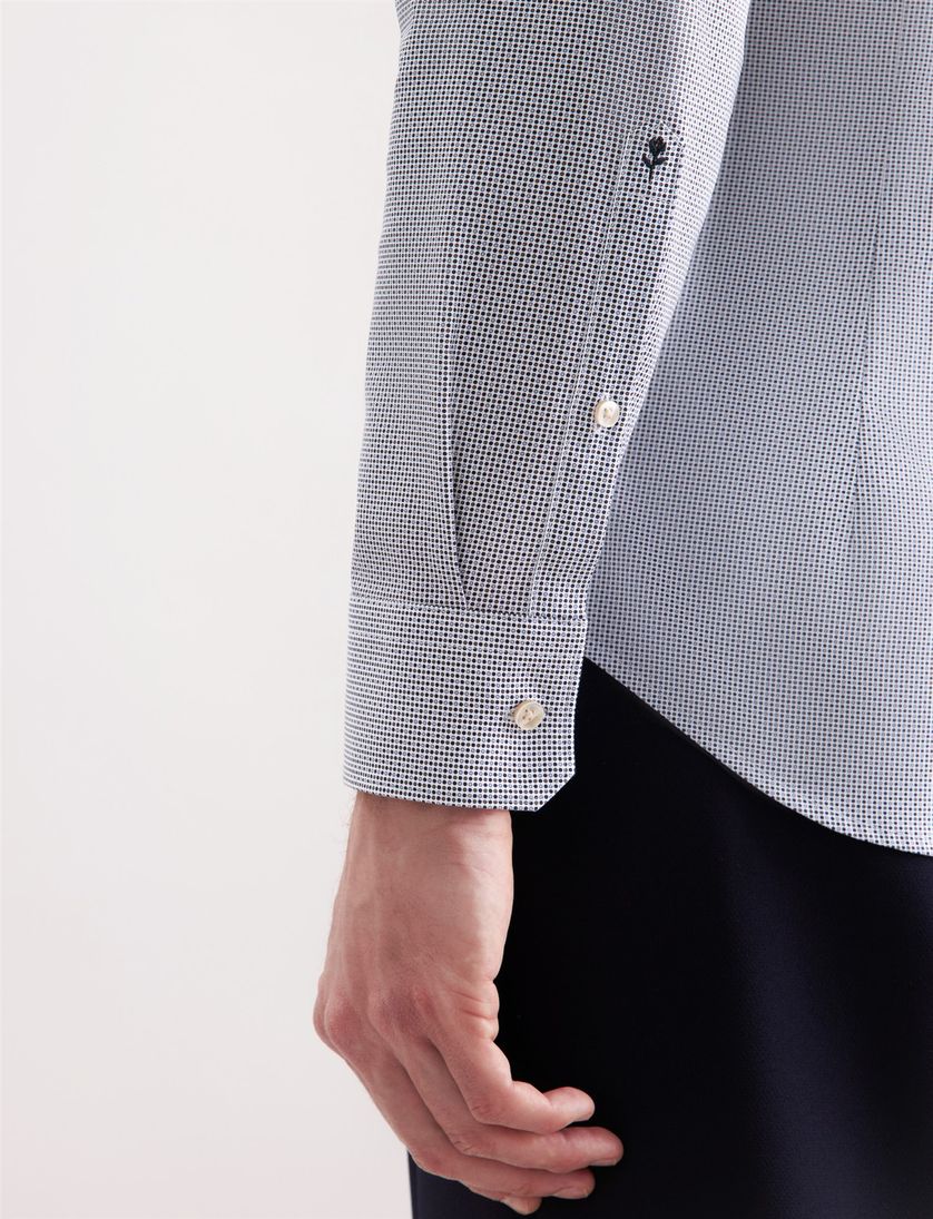 business overhemd Seidensticker donkerblauw