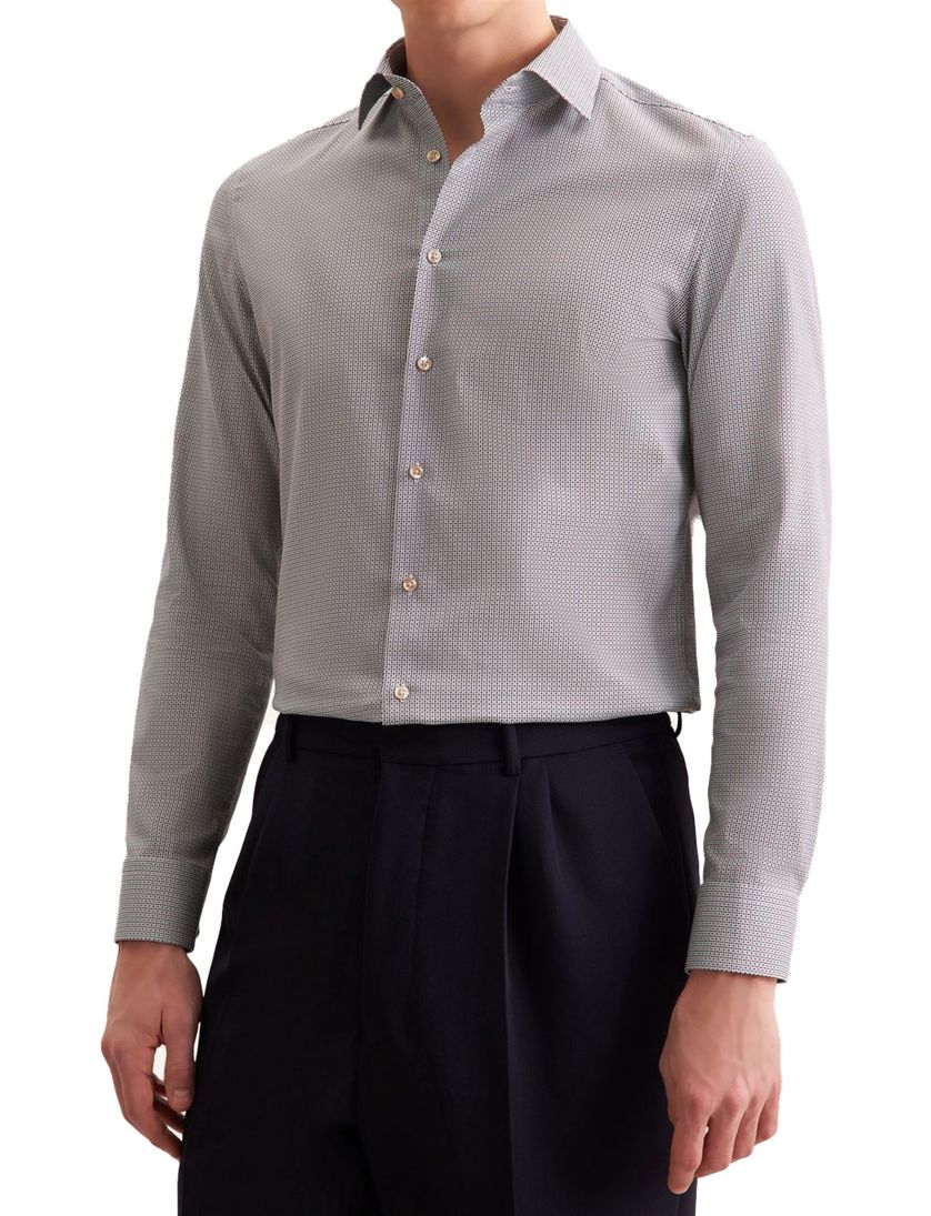 business overhemd Seidensticker donkerblauw