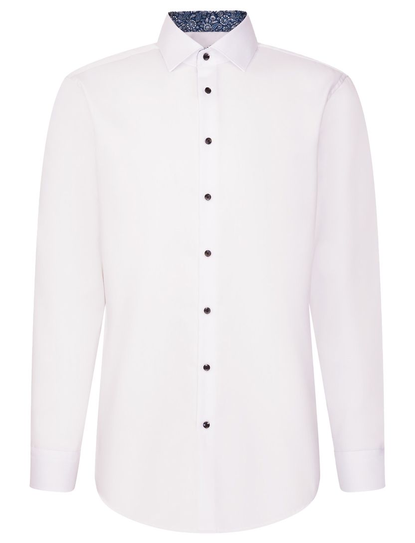 katoenen overhemd Seidensticker normale fit wit