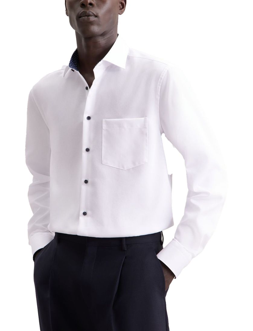 business overhemd Seidensticker Regular wit