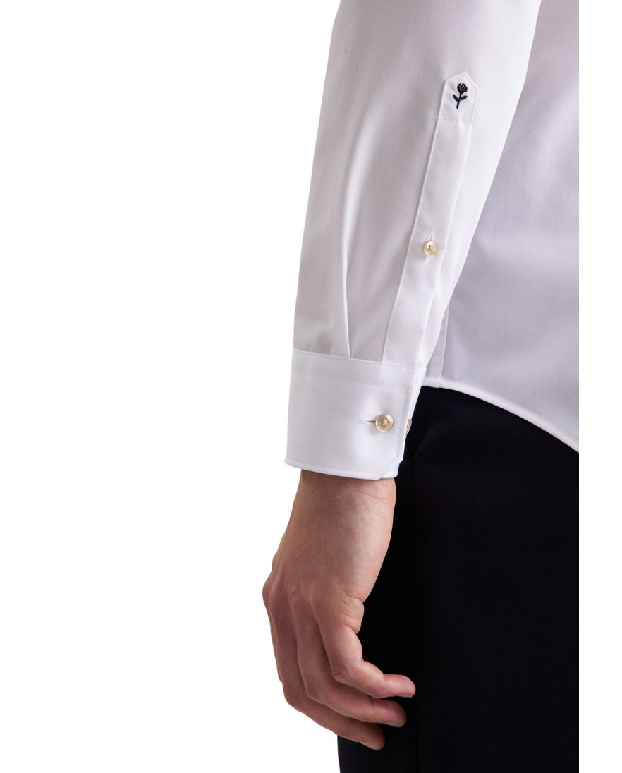 Seidensticker Slim Fit overhemd wit effen katoen